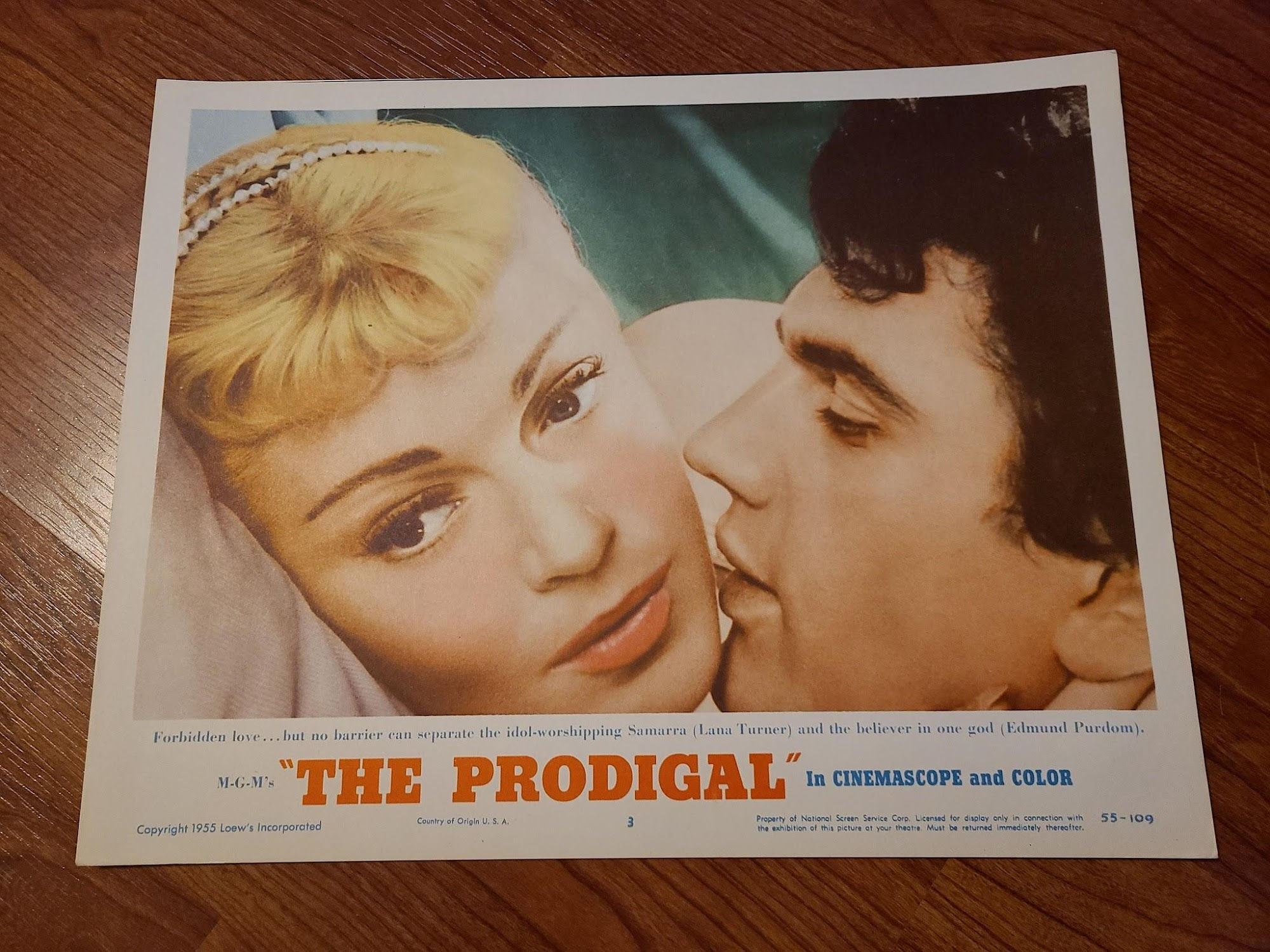 The Prodigal 1955 General Lobby Cards