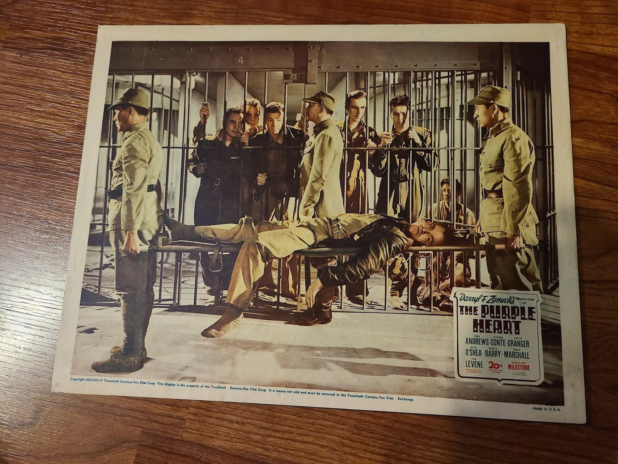 The Purple Heart 1944 Military/Aviation Lobby Cards