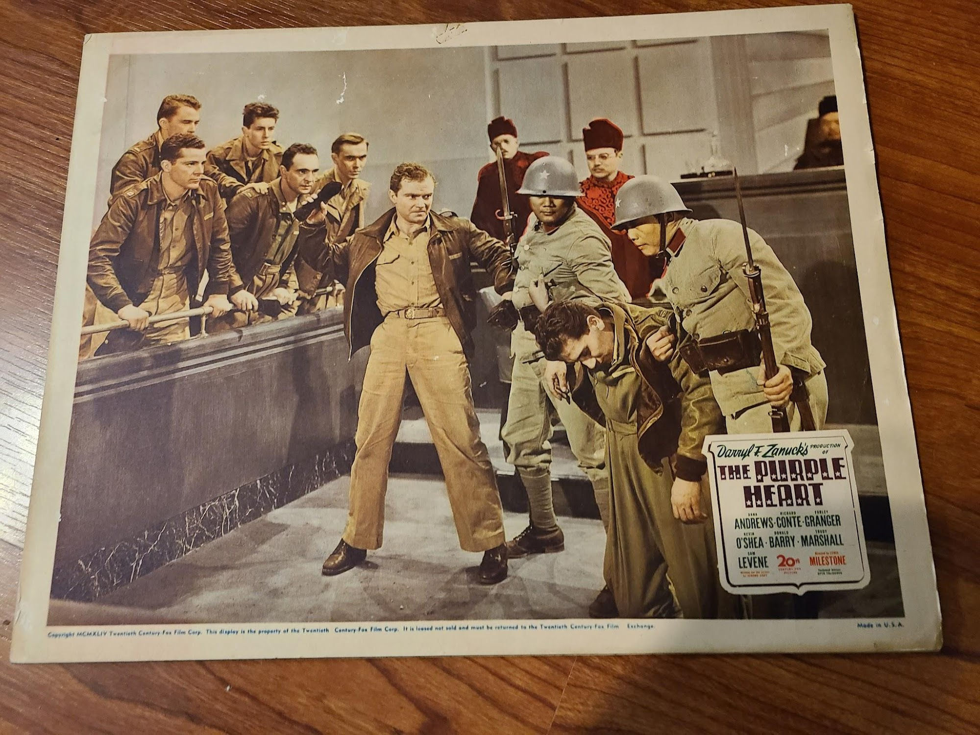 The Purple Heart 1944 Military/Aviation Lobby Cards