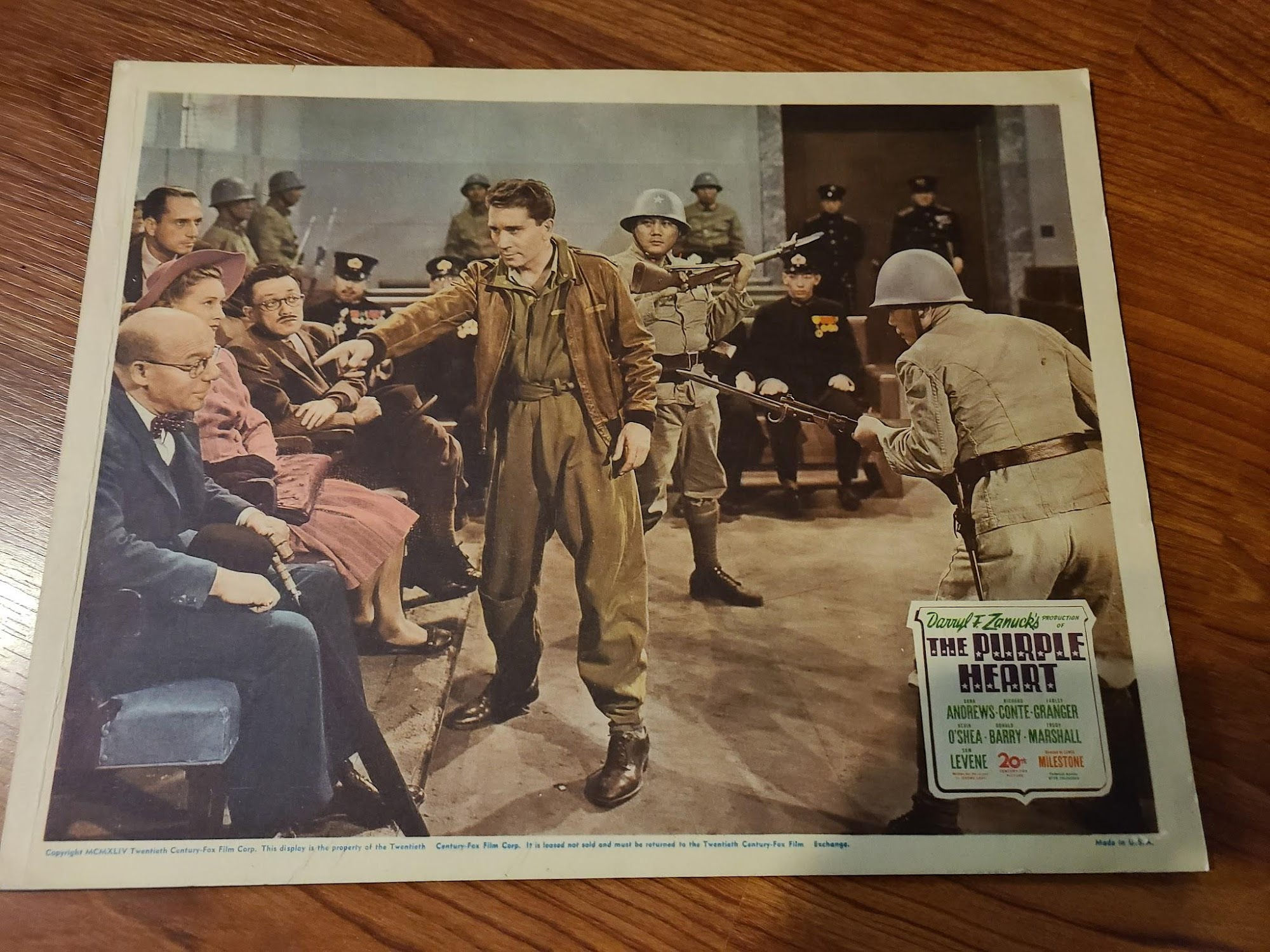 The Purple Heart 1944 Military/Aviation Lobby Cards