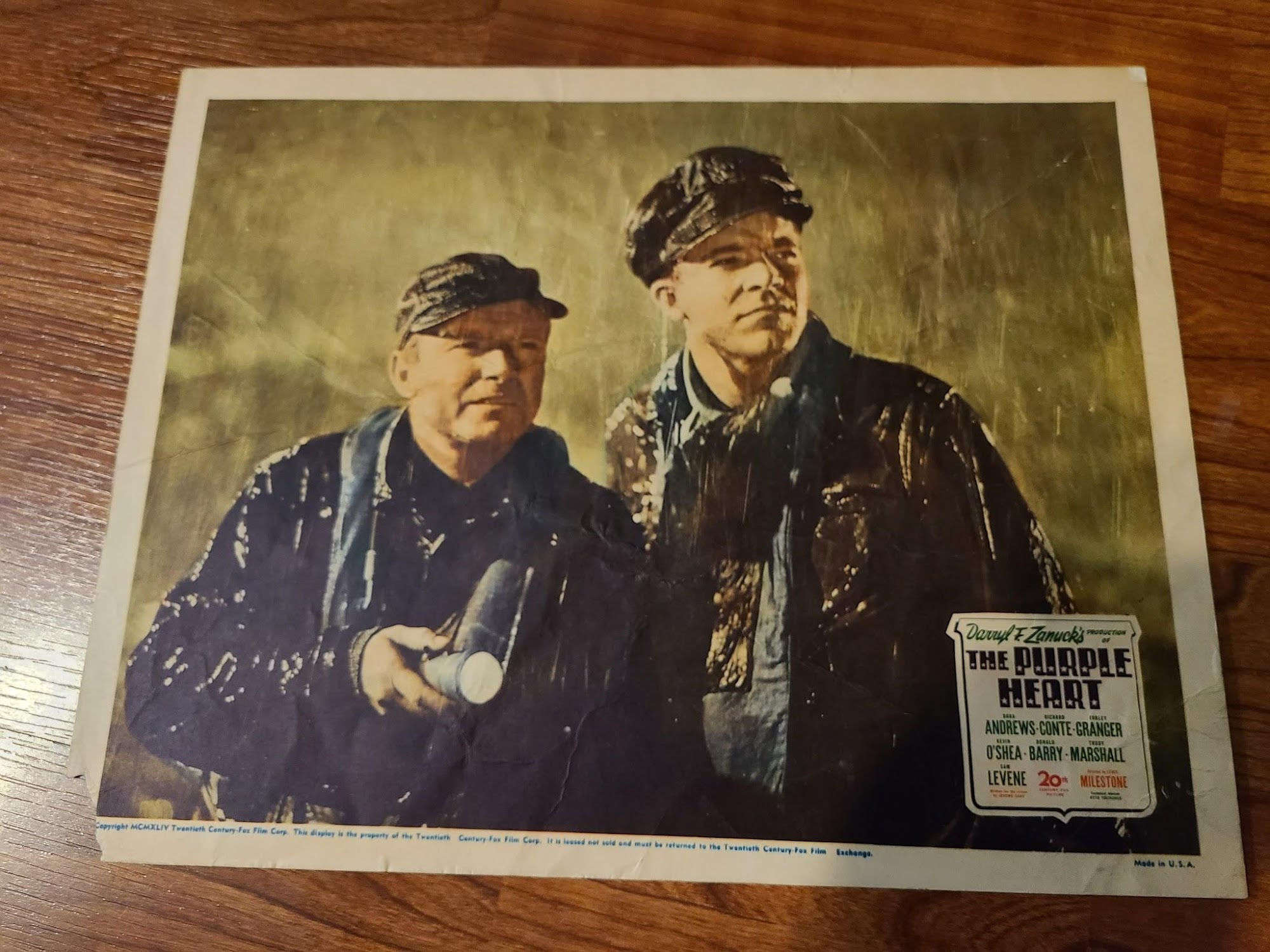 The Purple Heart 1944 Military/Aviation Lobby Cards