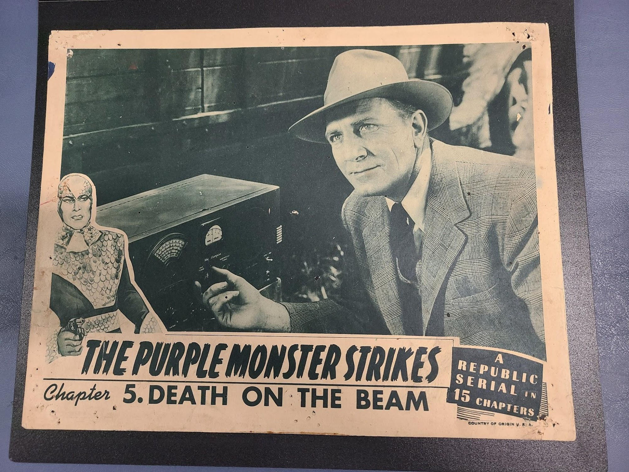 The Purple Monster Strikes 1945 Serial Lobby Cards