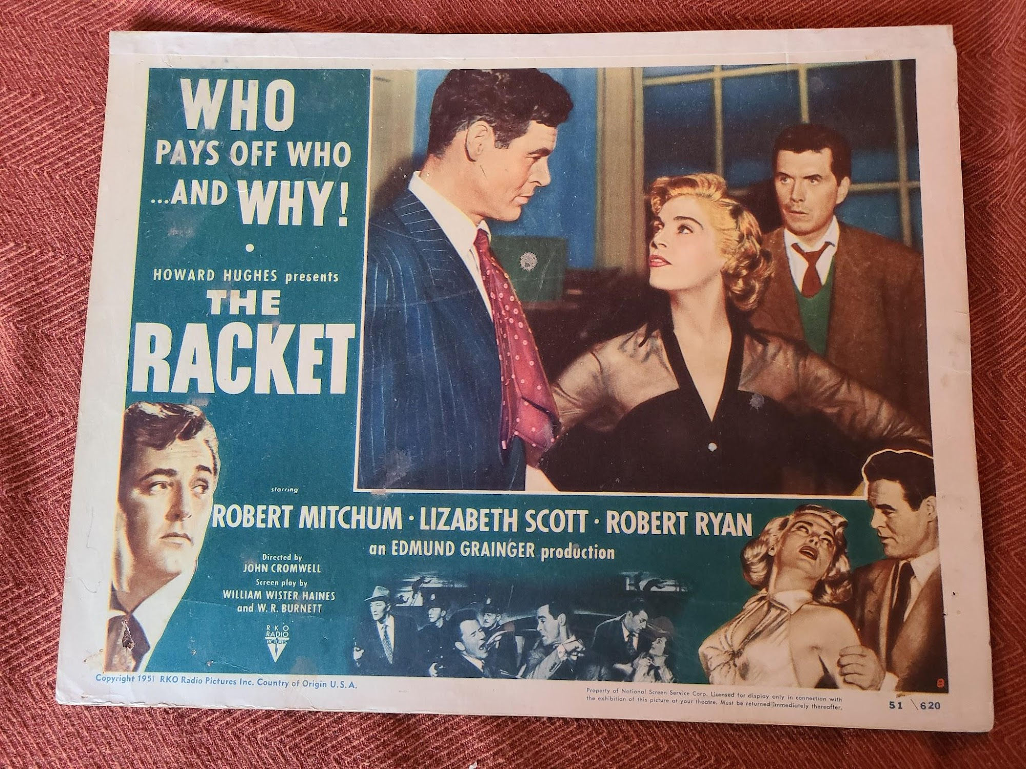 The Racket 1951 General Lobby Cards