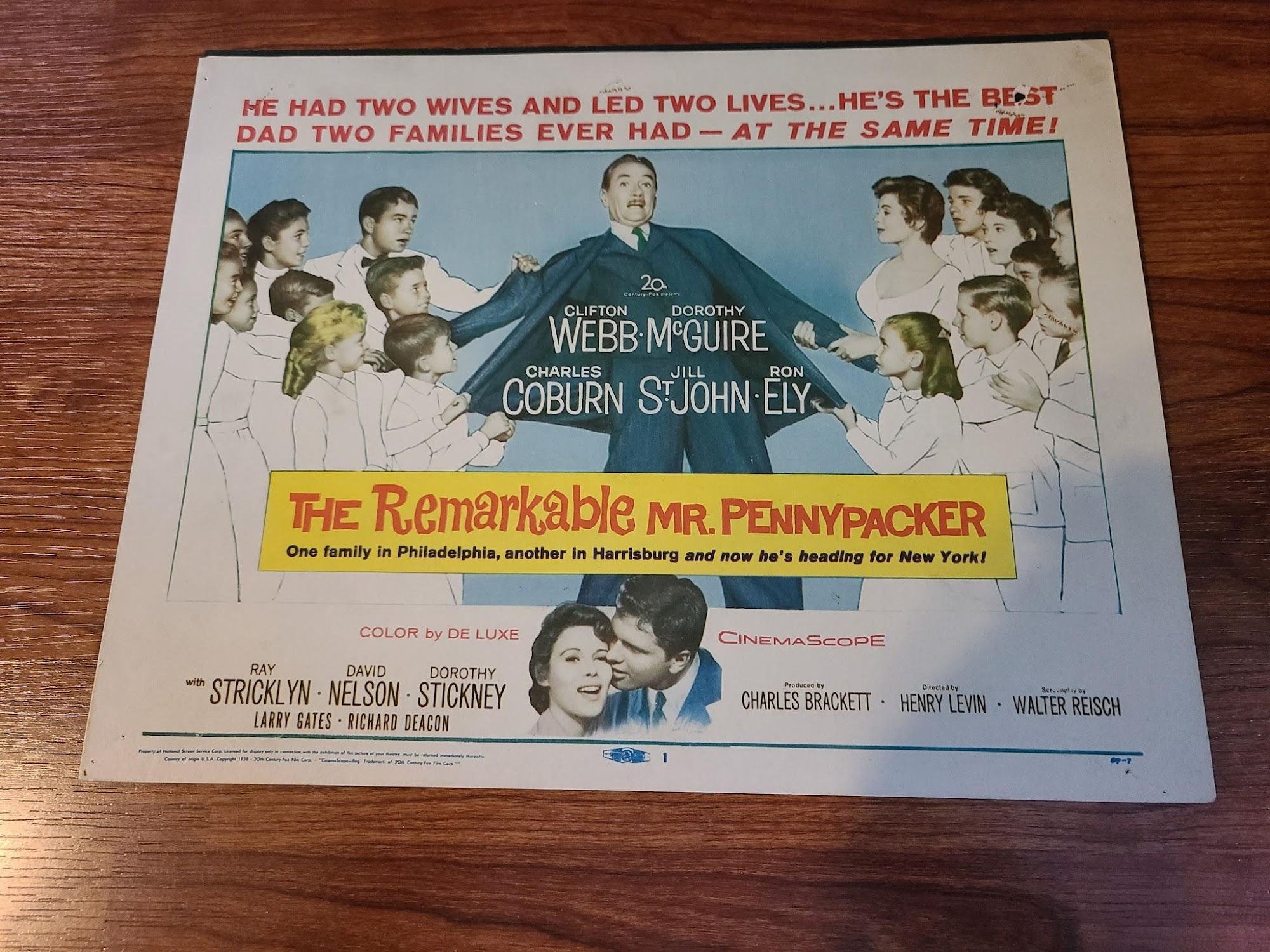 The Remarkable Mr. Pennybacker 1959 Title Cards