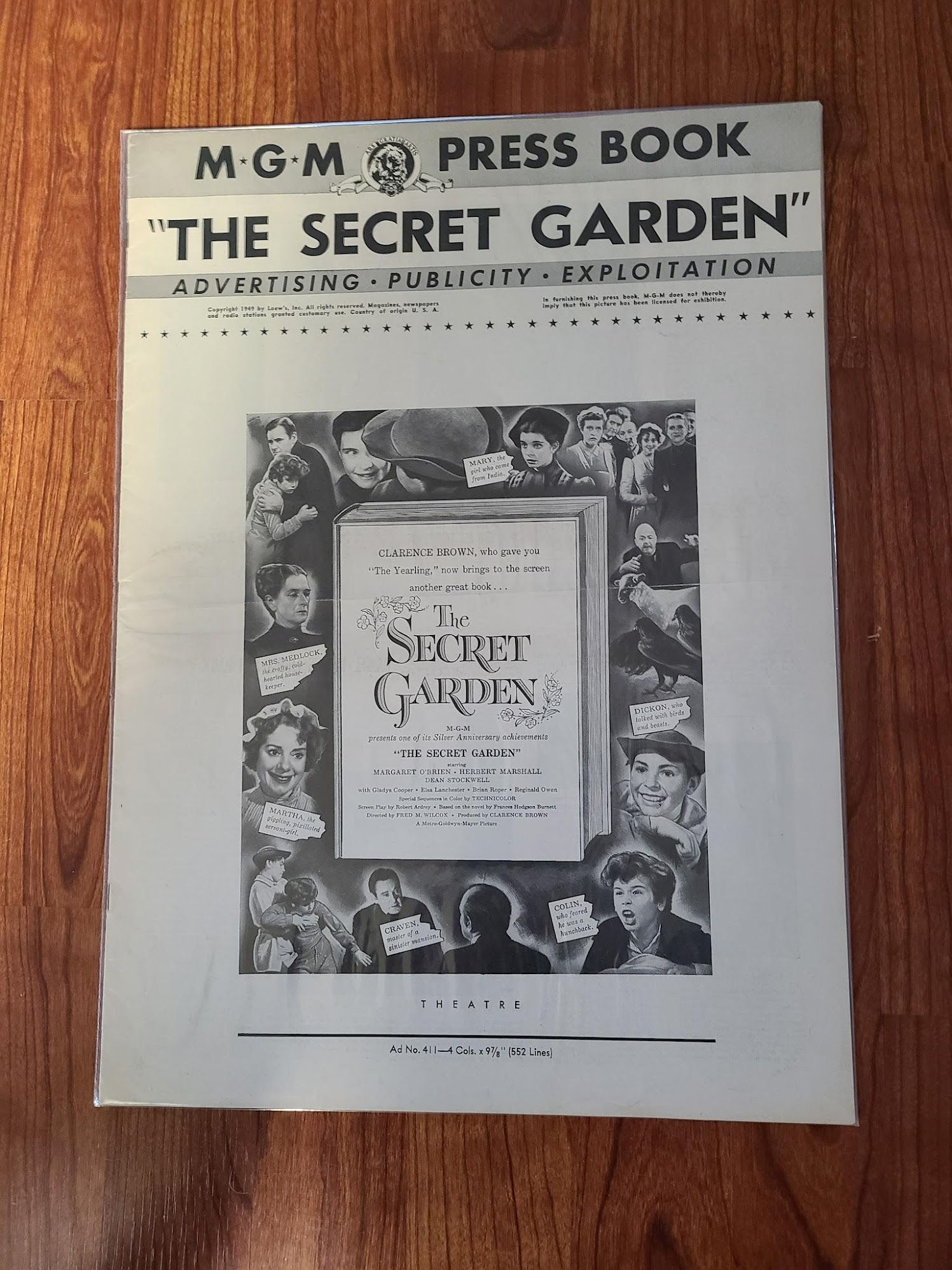 The Secret Garden 1949 Press Books
