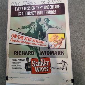The Secret Ways 1961 Window Cards
