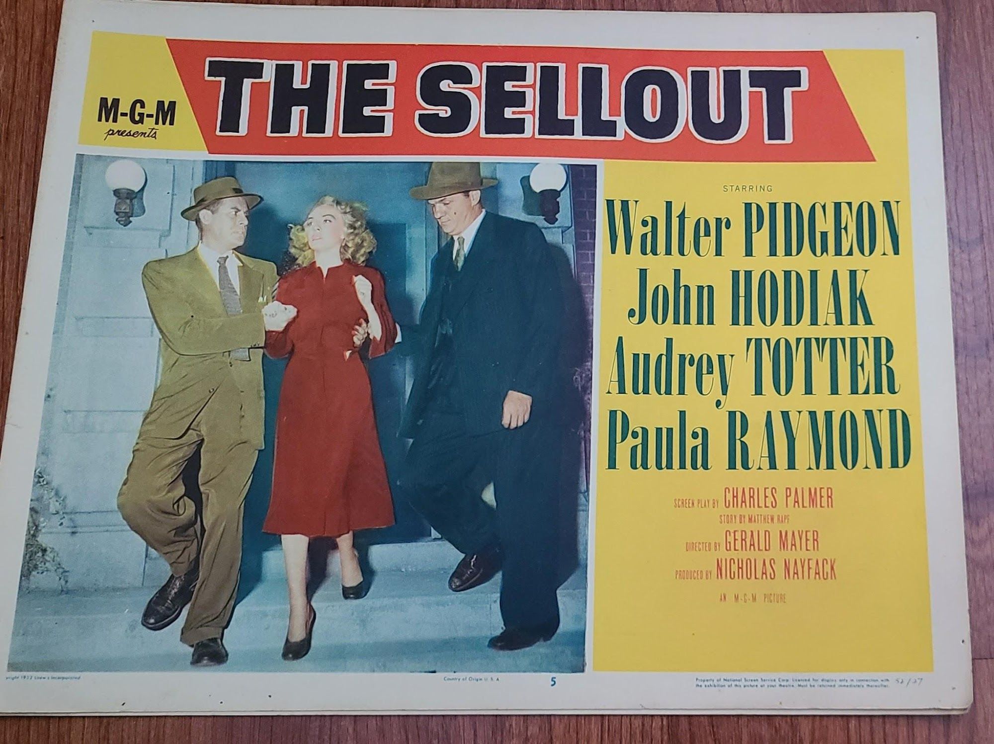 The Sellout 1952 General Lobby Cards
