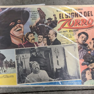 The Sgn Of Zorro 1960 Mexican Lobby Cards