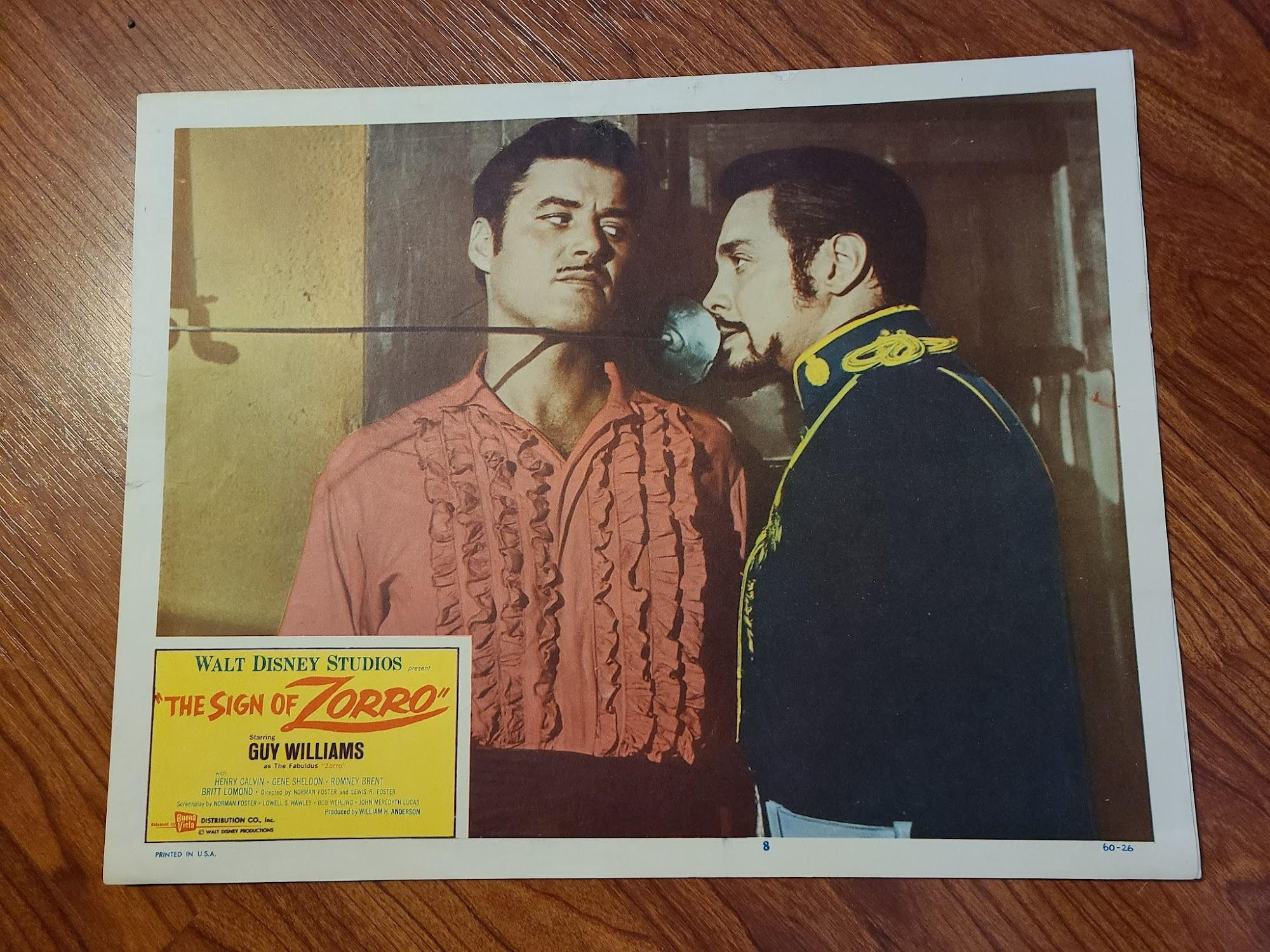 The Sign Of Zorro 1960 General Lobby Cards