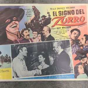 The Sign Of Zorro 1960 Mexican Lobby Cards