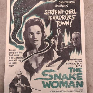 The Snake Woman 1961 1 Sheets/US