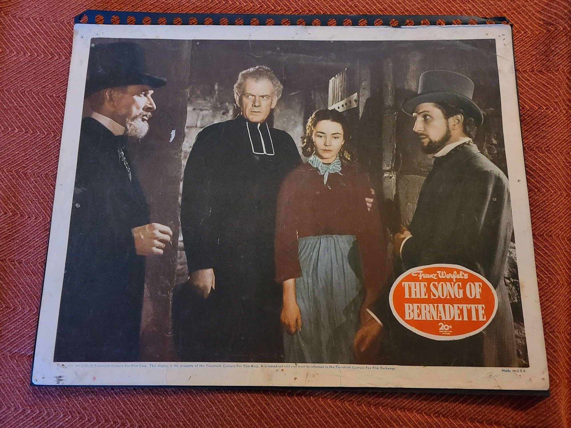 The Song Of Bernadette 1943 General Lobby Cards