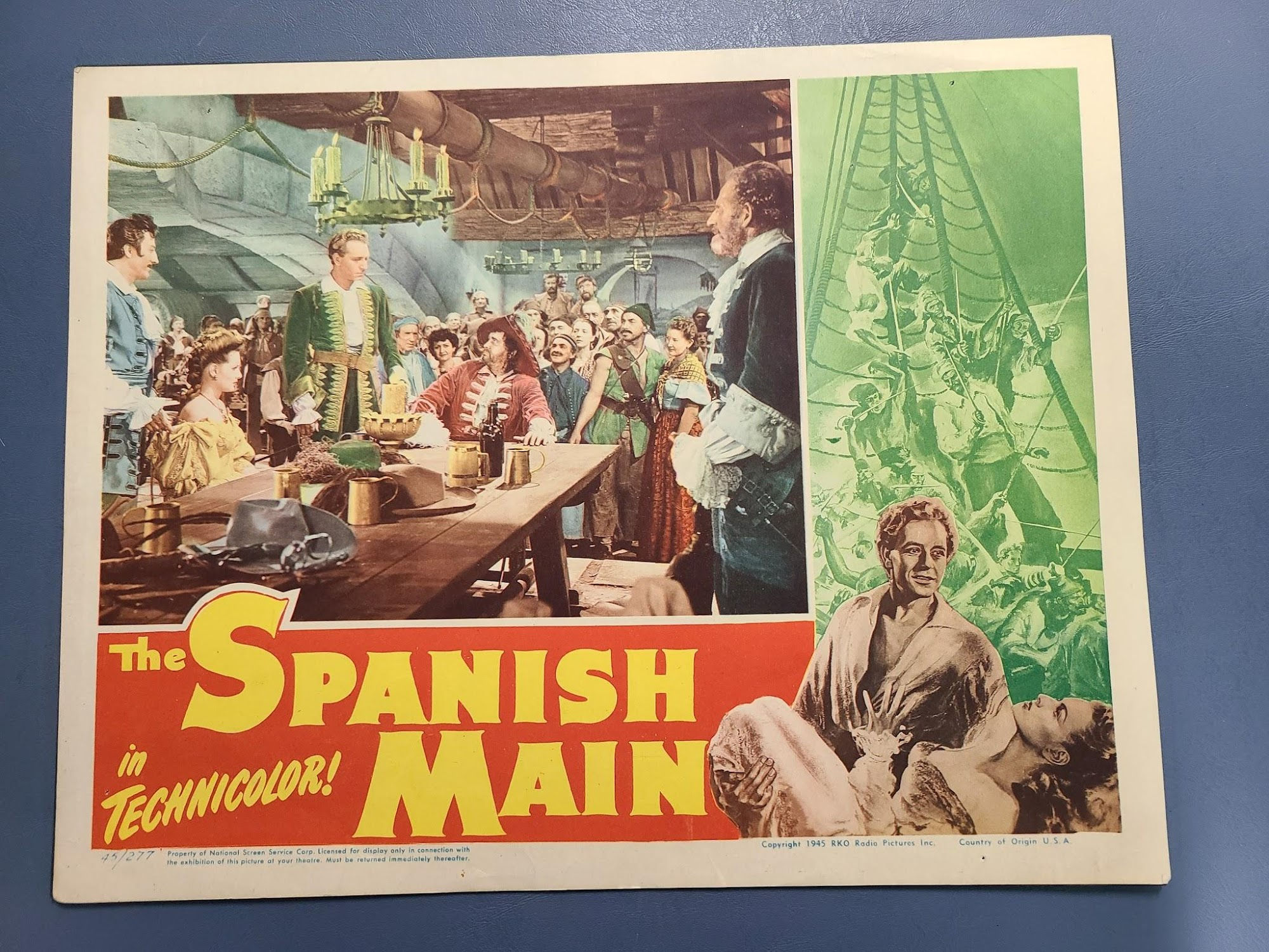 The Spanish Main 1945 General Lobby Cards