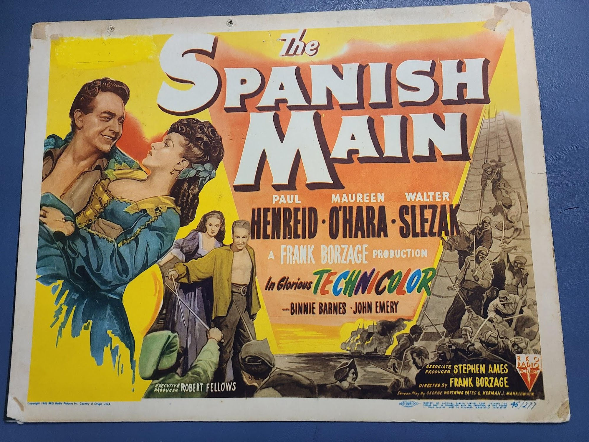 The Spanish Main 1945 Title Cards