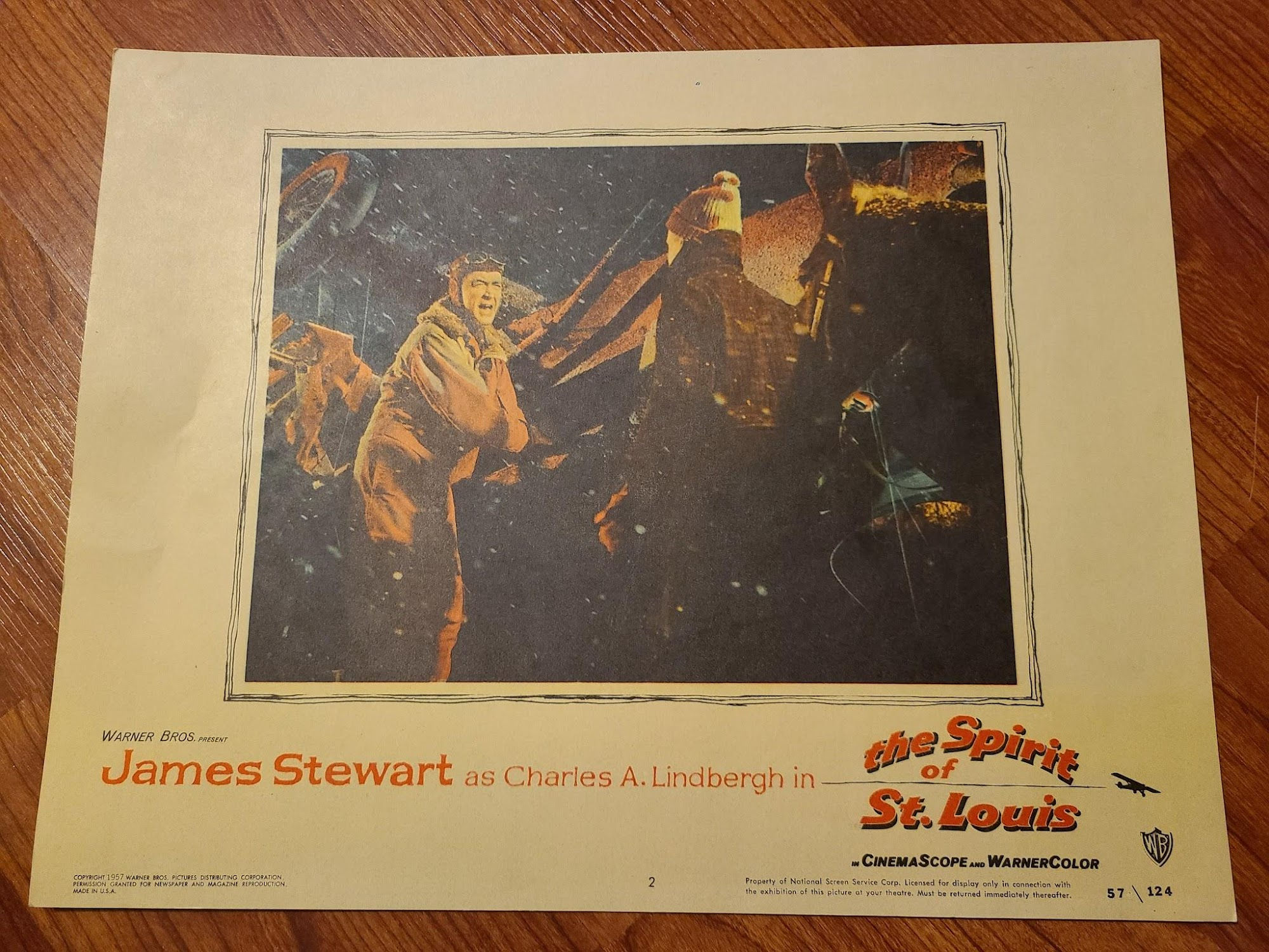 The Spirit Of St. Louis 1957 General Lobby Cards
