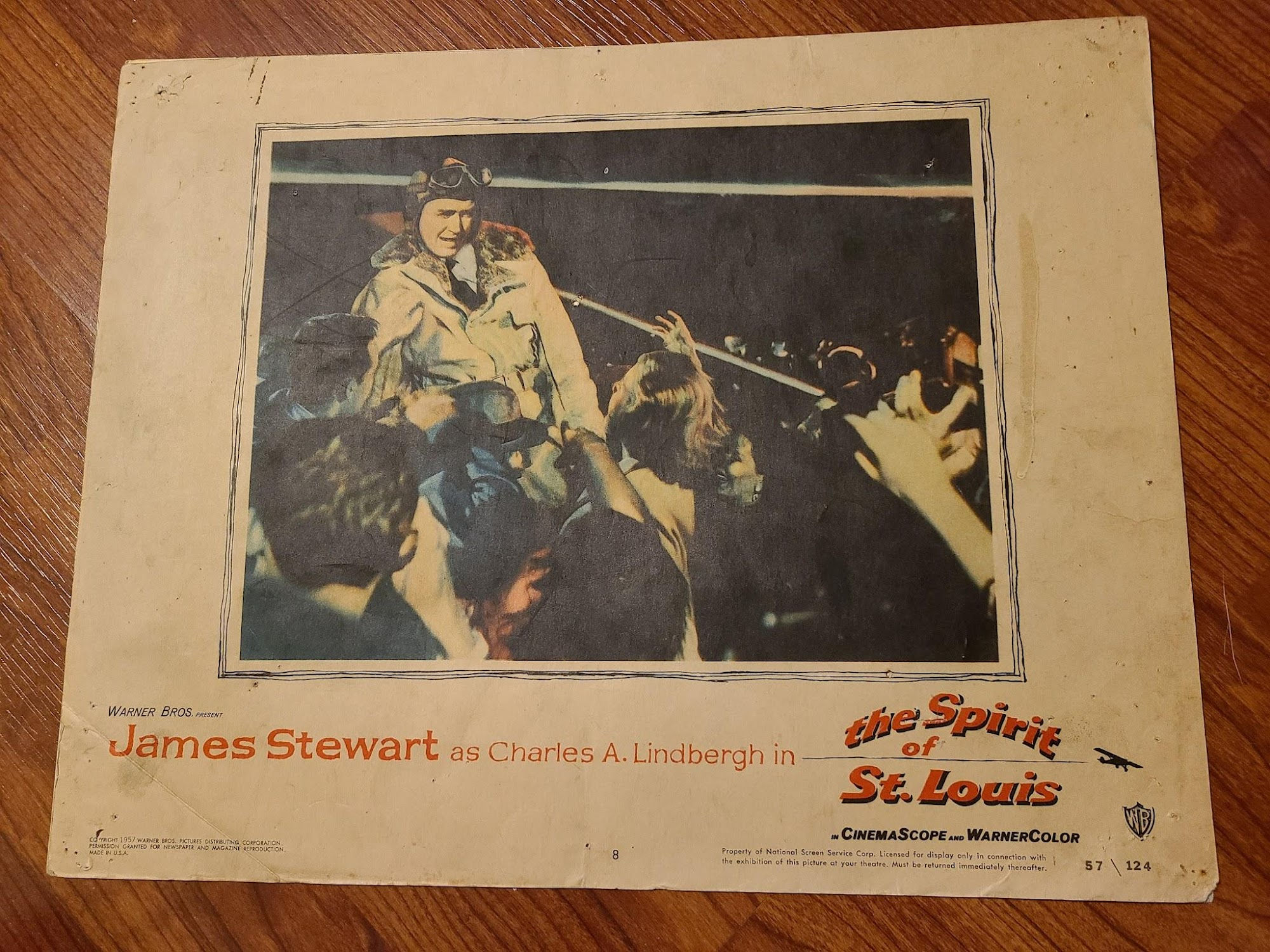 The Spirit Of St. Louis 1957 General Lobby Cards
