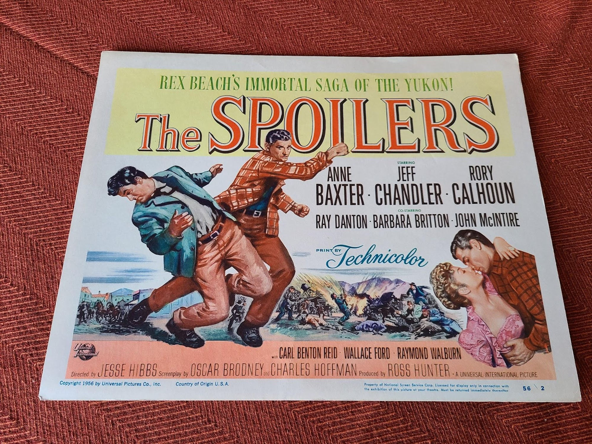 The Spoilers 1956 Western Lobby Cards