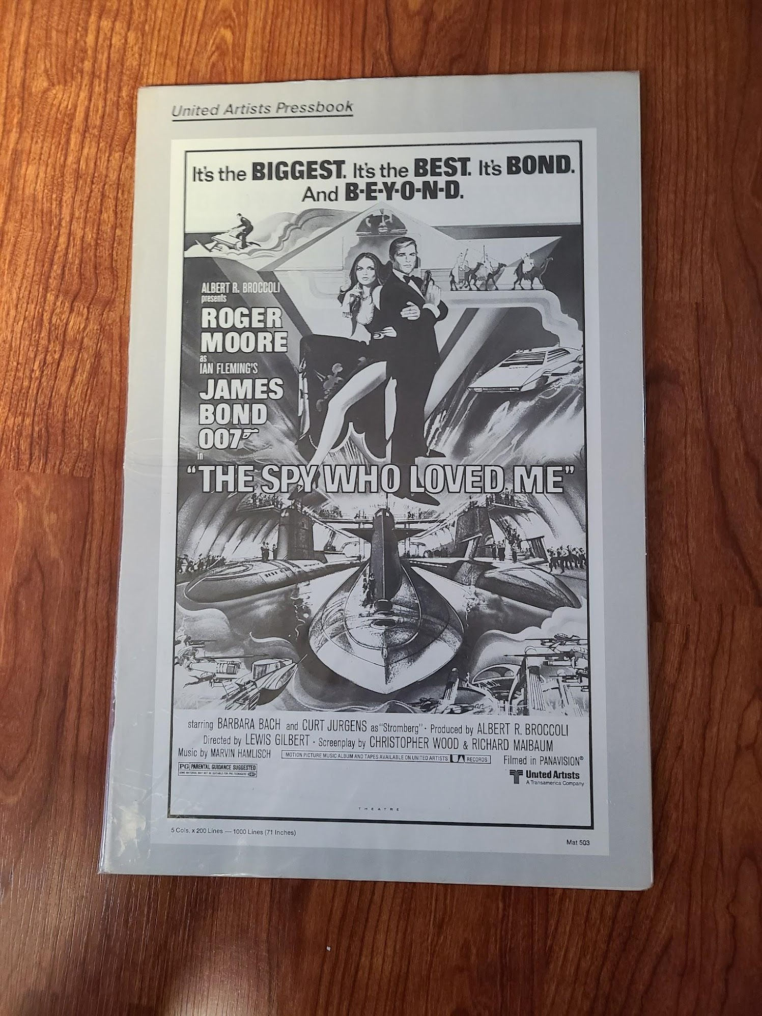 The Spy Who Loved Me 1977 Press Books