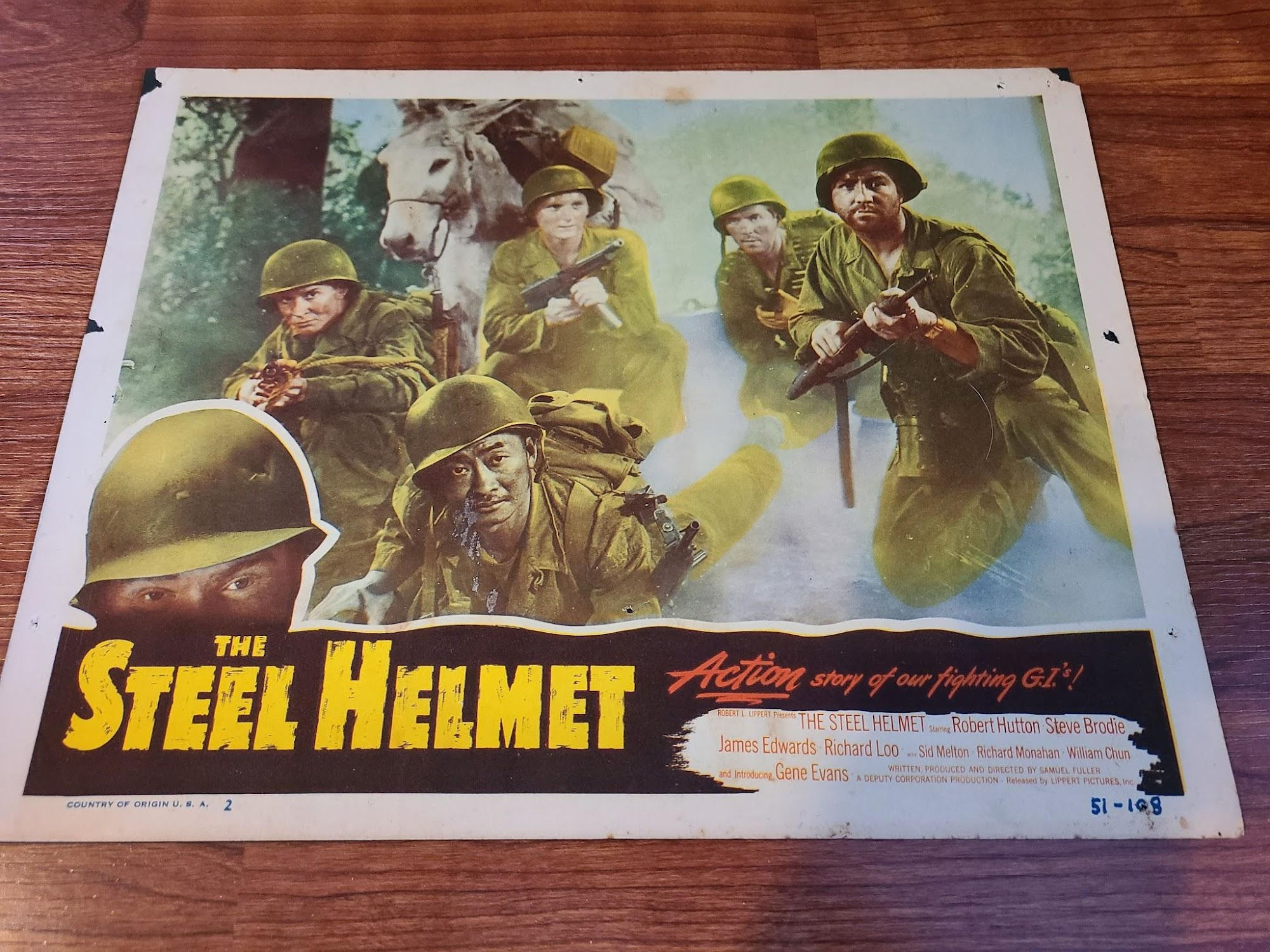 The Steel Helmet 1951 Military/Aviation Lobby Cards