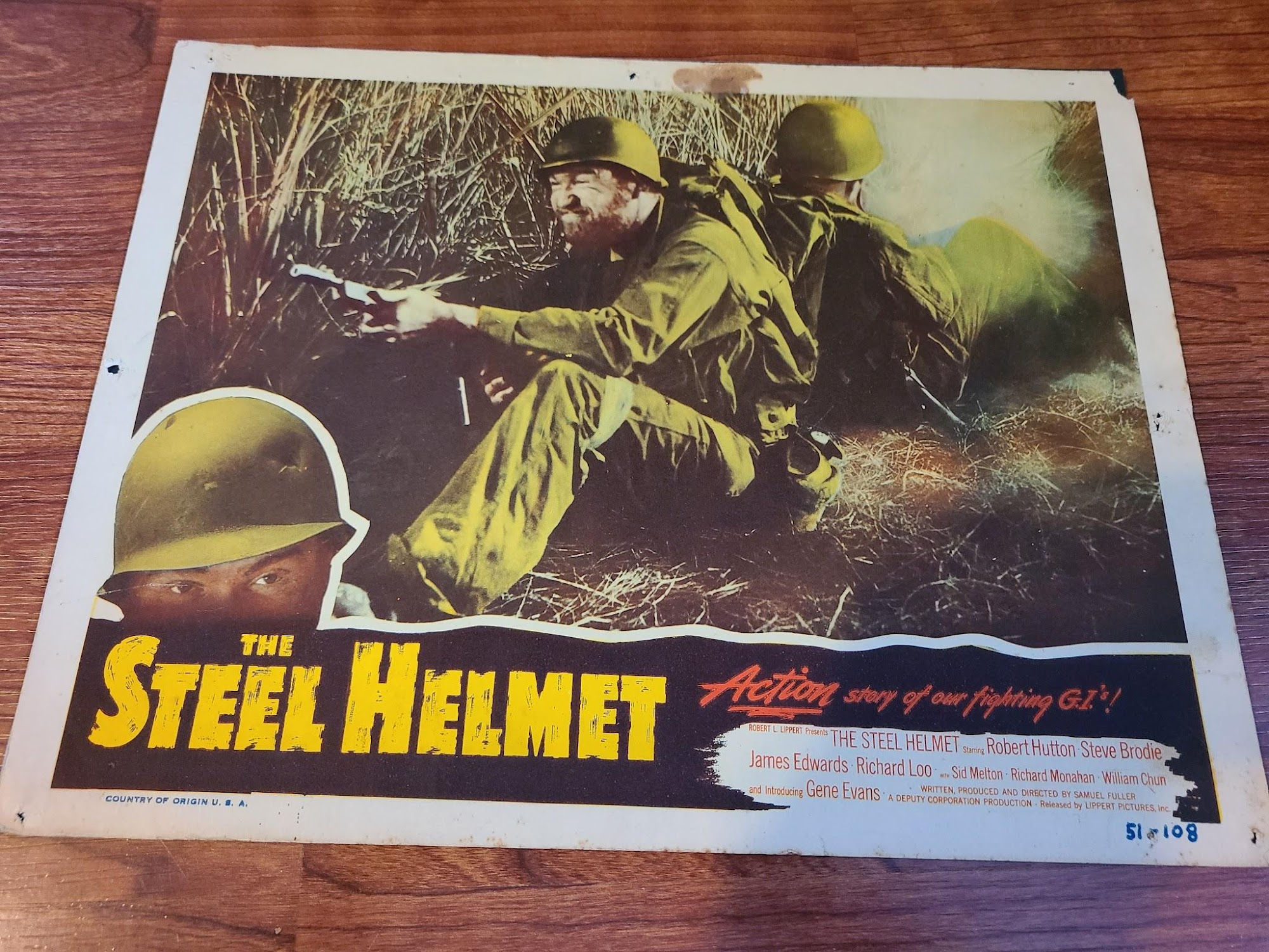 The Steel Helmet 1951 Military/Aviation Lobby Cards