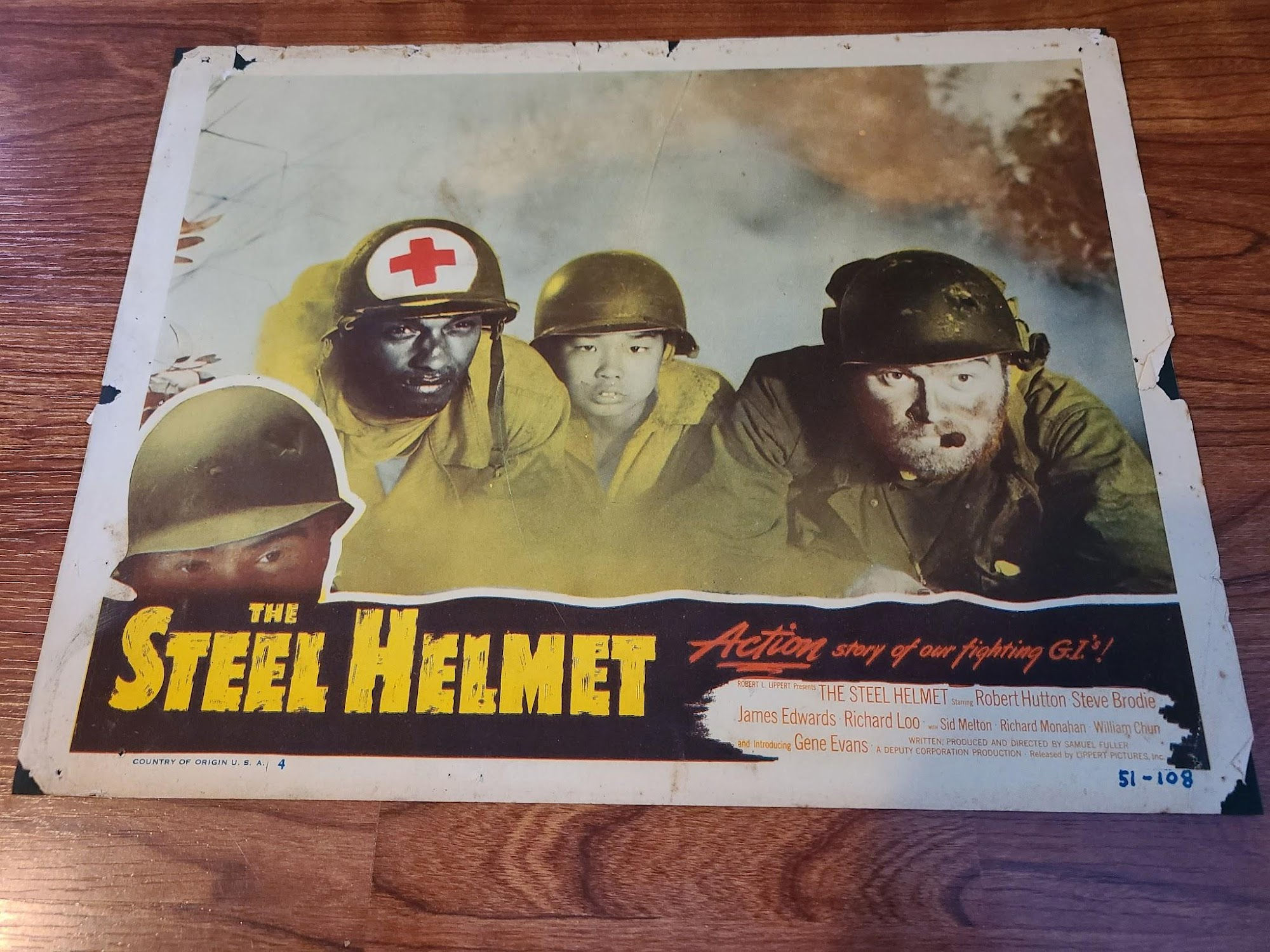 The Steel Helmet 1951 Military/Aviation Lobby Cards