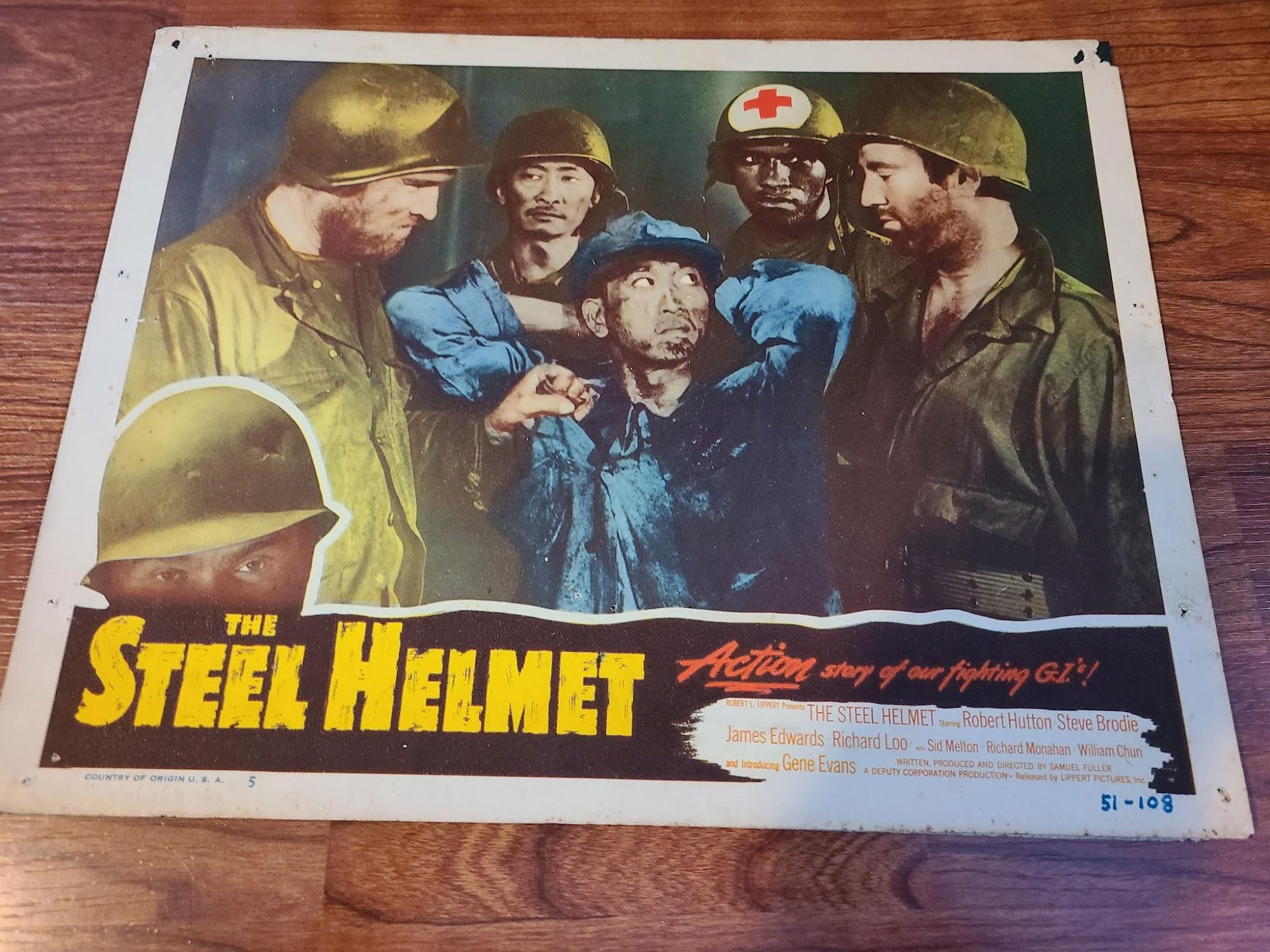 The Steel Helmet 1951 Military/Aviation Lobby Cards