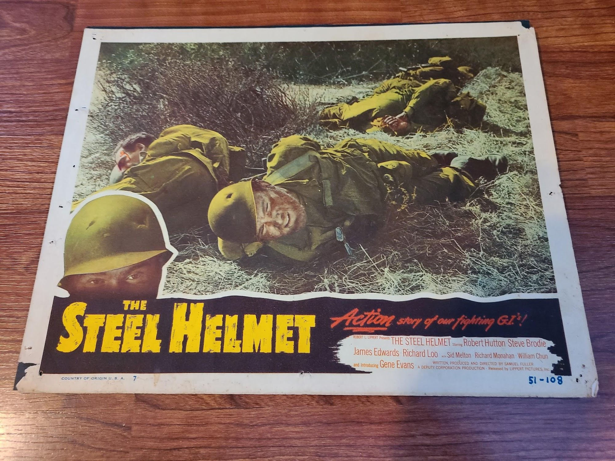 The Steel Helmet 1951 Military/Aviation Lobby Cards