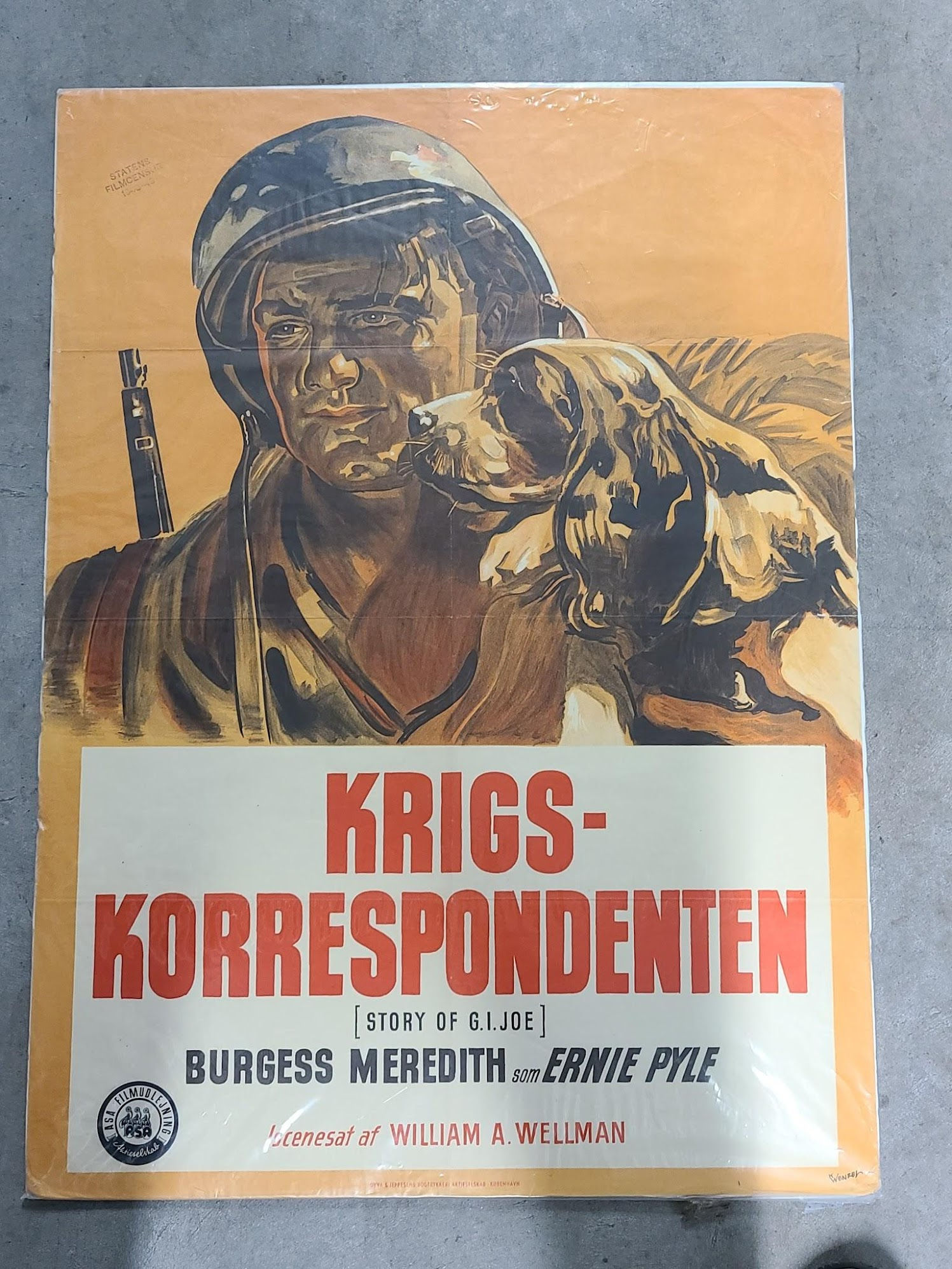 The Story Of G.I Joe 1945 Danish