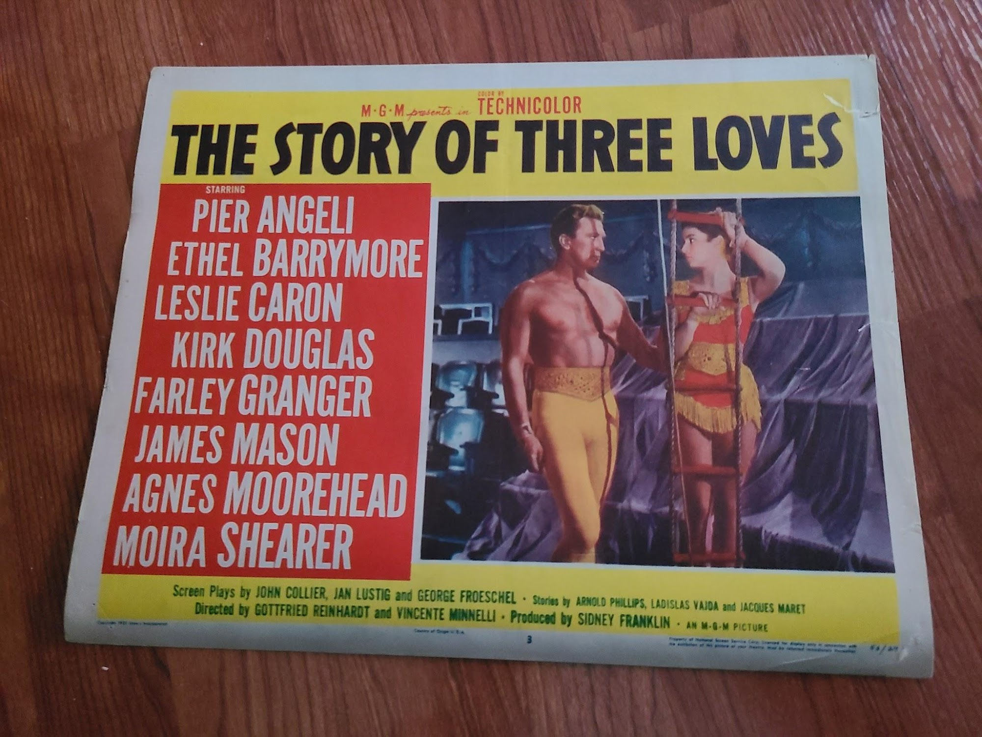 The Story of Three Loves 1953 General Lobby Cards