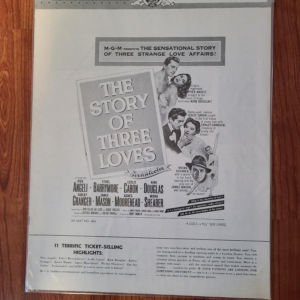 The Story Of Three Loves 1953 Press Books