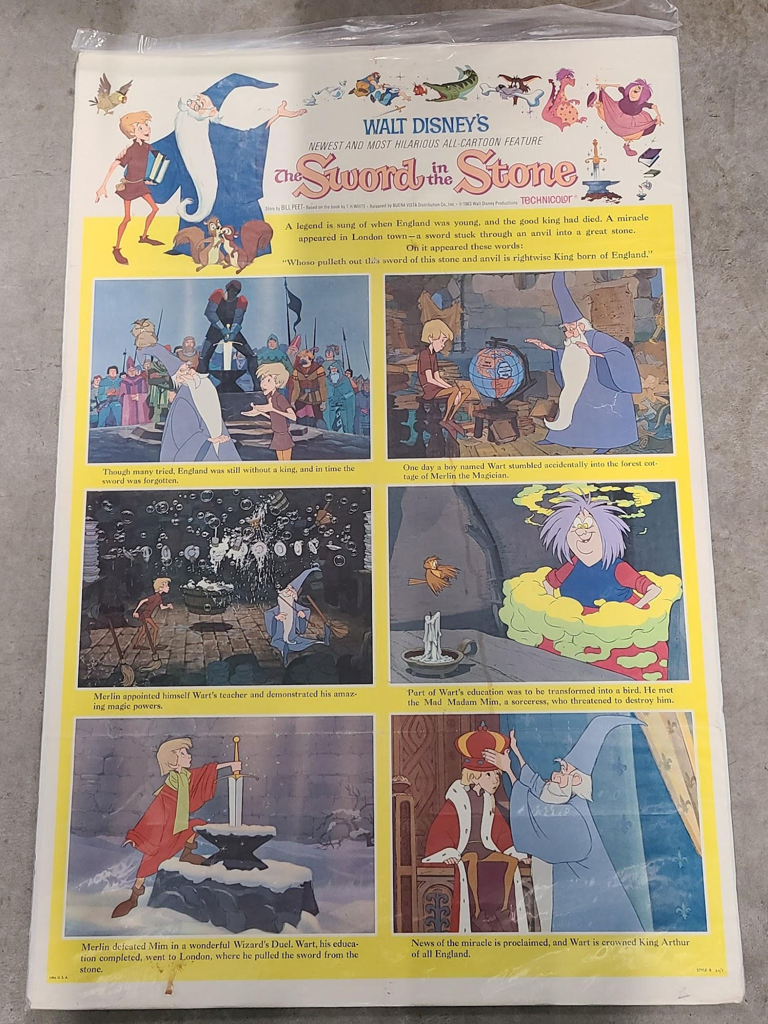 The Sword In The Stone 1963 1 Sheets/US