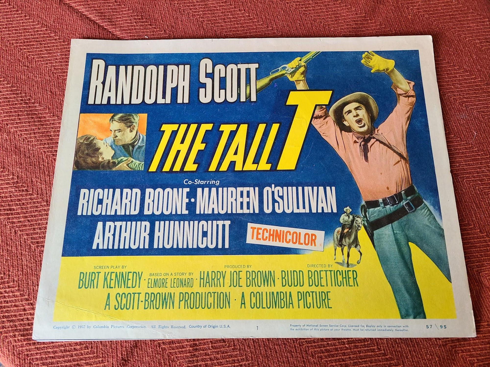 The Tall T 1957 Western Lobby Cards