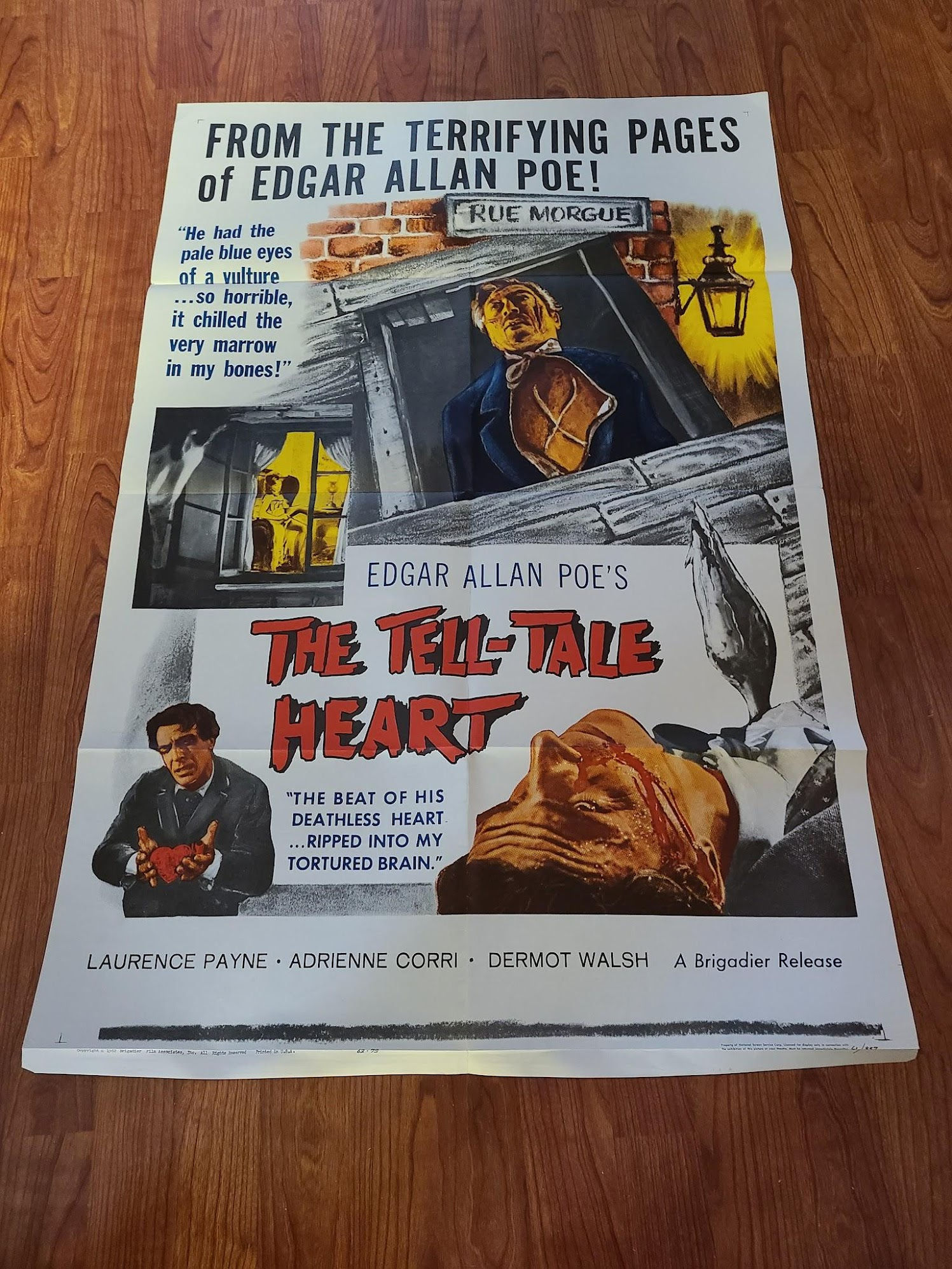 The Tell Tale Heart 1961 1 Sheets/US