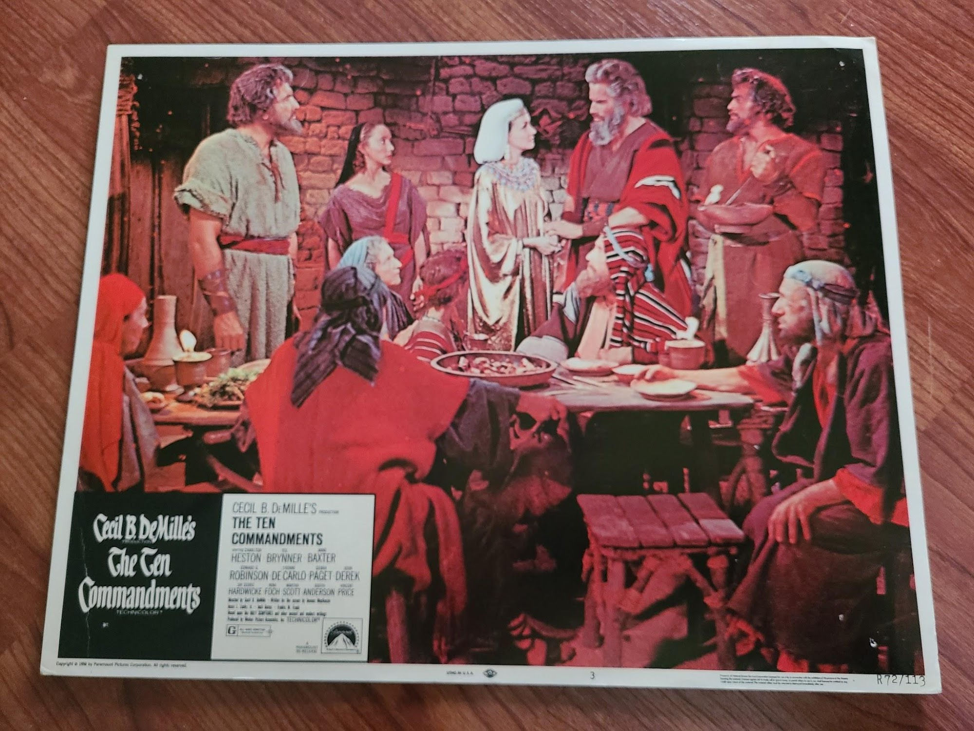 The Ten Commandments 1956 General Lobby Cards