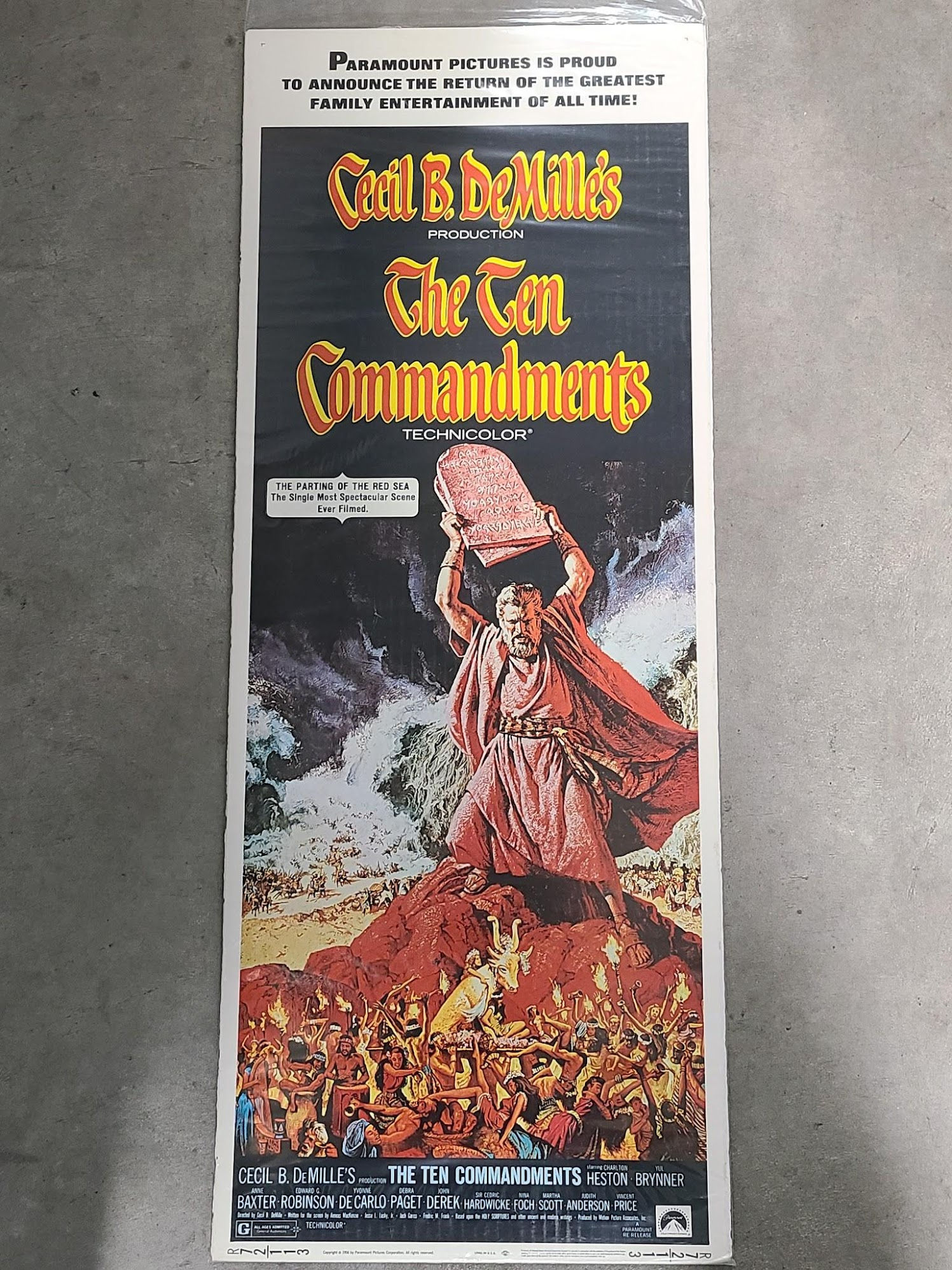 The Ten Commandments 1956 Inserts