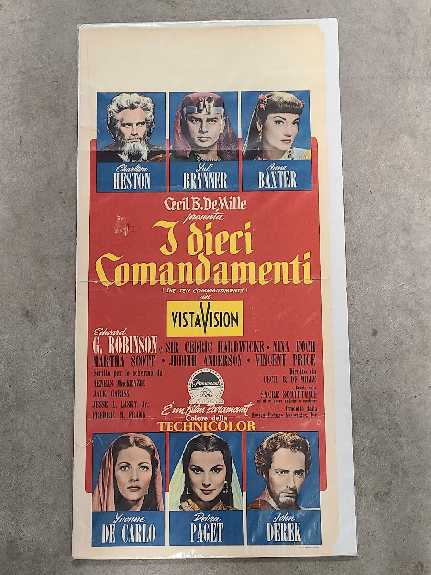 The Ten Commandments 1956 Locodina
