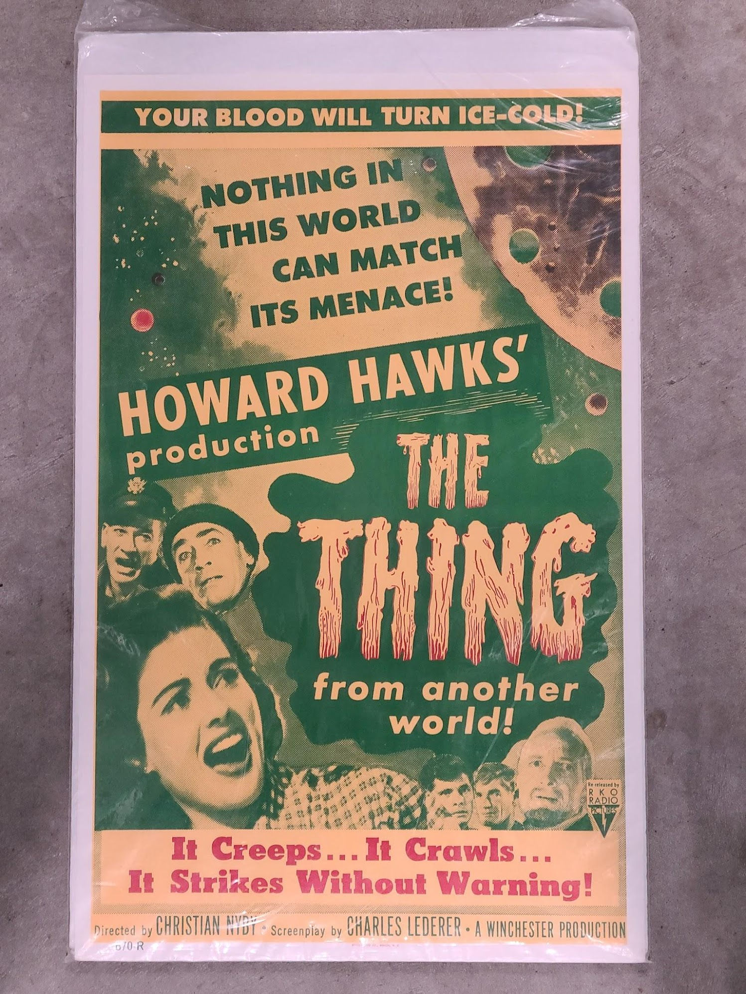 The Thing 1951 Window Cards