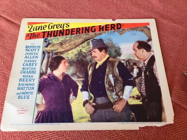 The Thundering Herd 1933 Western Lobby Cards