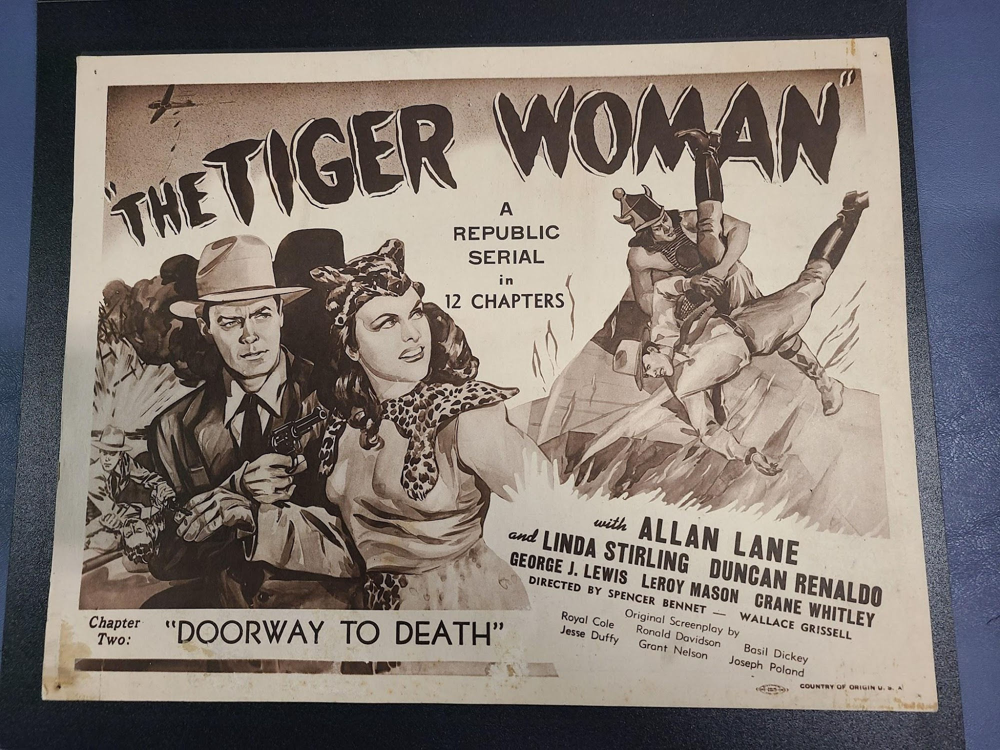 The Tiger Woman 1945 Serial Lobby Cards