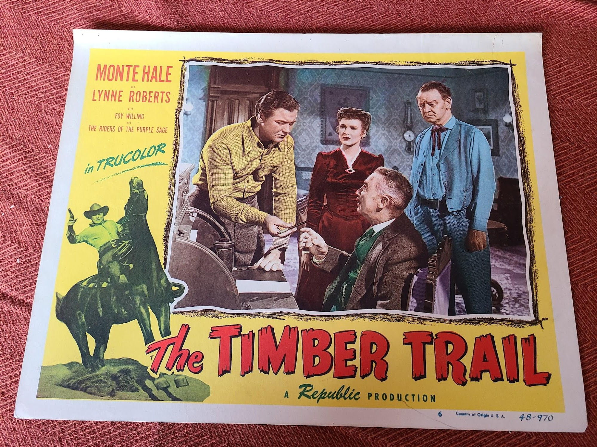 The Timber Trail 1948 Western Lobby Cards