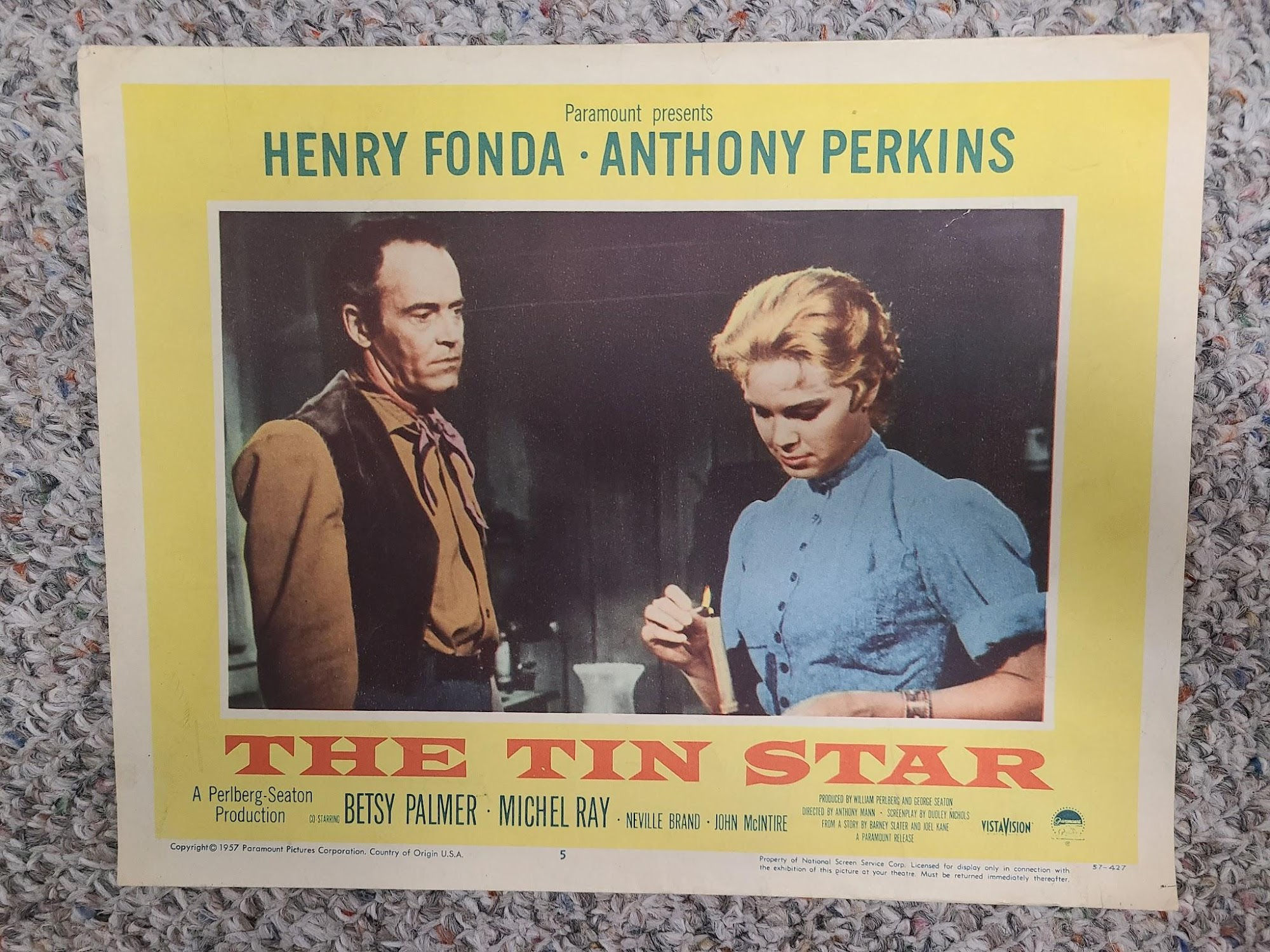 The Tin Star 1957 Western Lobby Cards