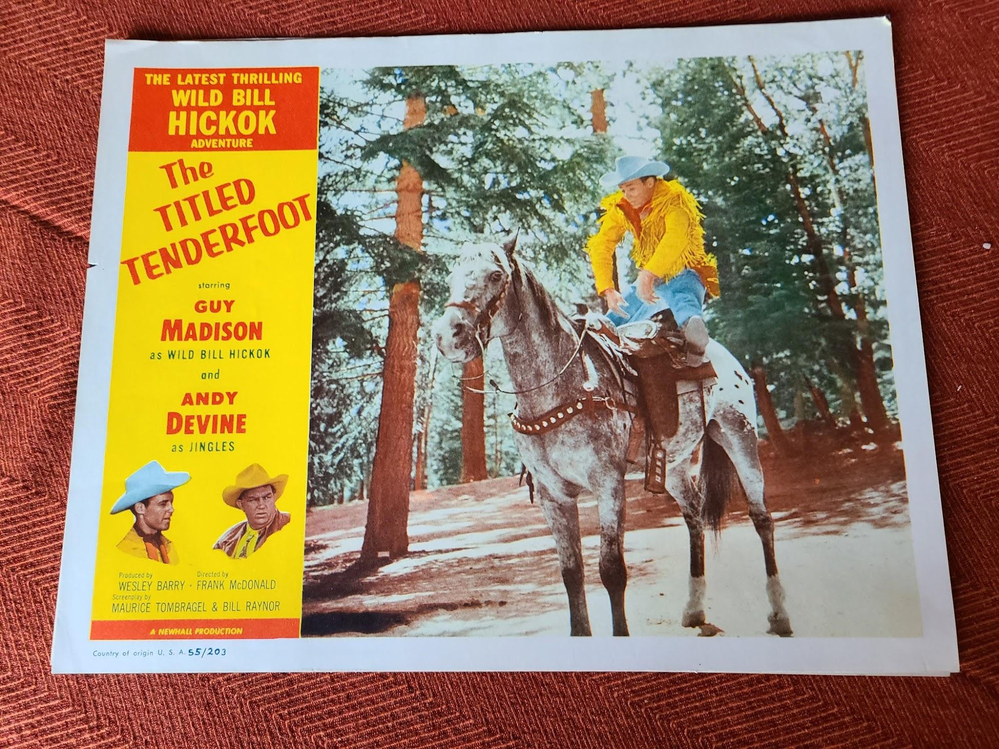 The Titled Tenderfoot 1955 Western Lobby Cards