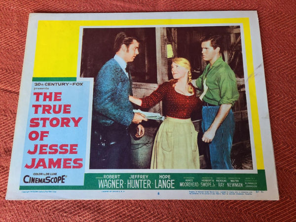 The True Story Of Jesse James 1957 Western Lobby Cards