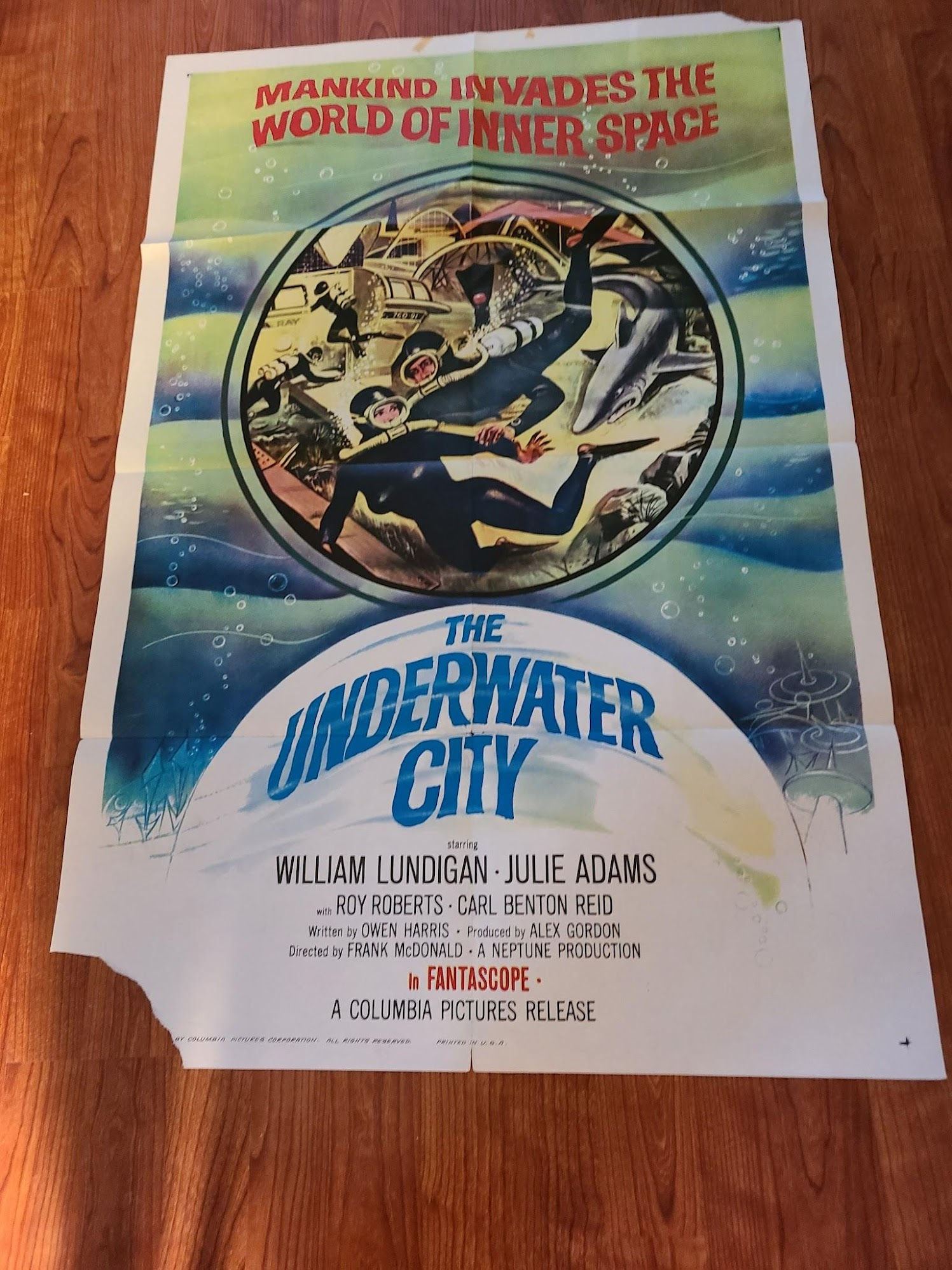 The Underwater City 1962 1 Sheets/US