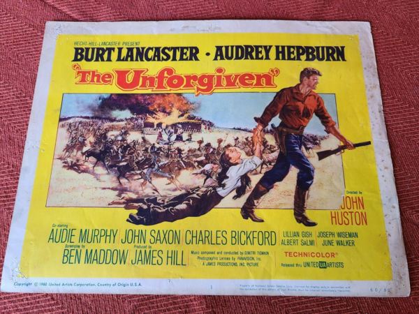 The Unforgiven 1960 Western Lobby Cards