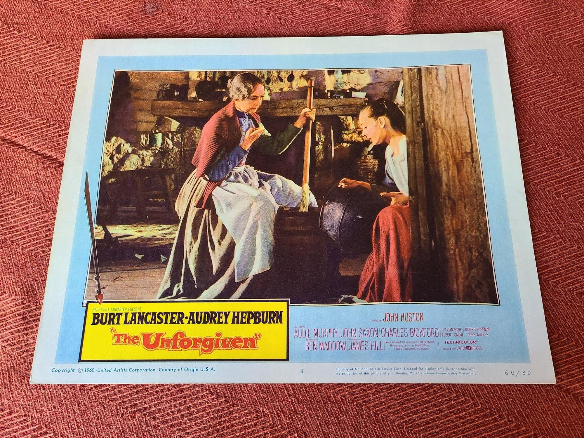 The Unforgiven 1960 Western Lobby Cards