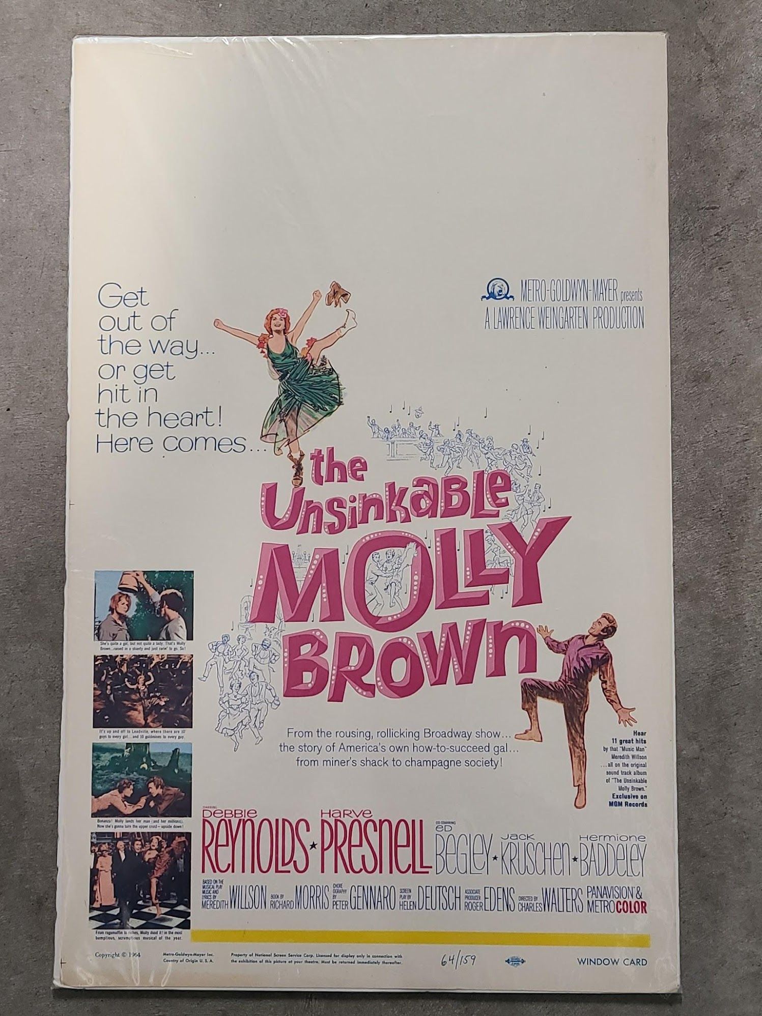 The Unsinkable Molly Brown 1964 Window Cards