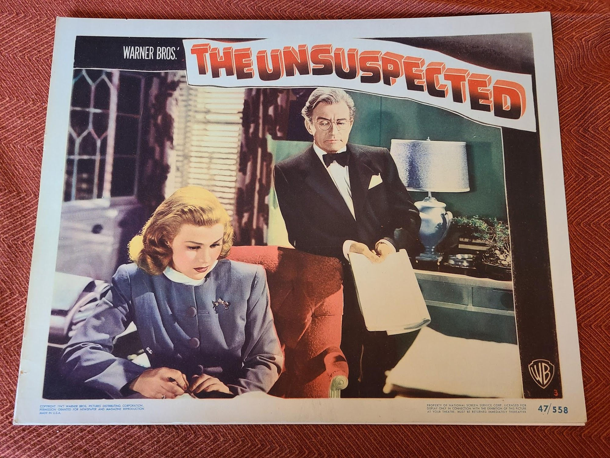 The Unsuspected 1947 General Lobby Cards