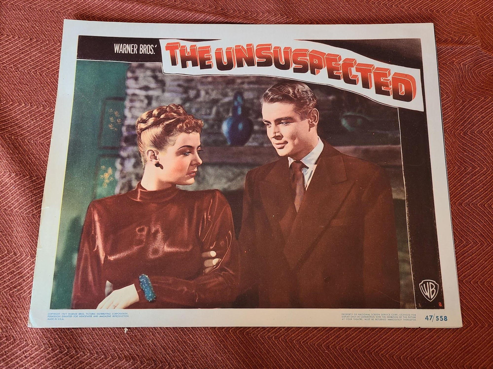 The Unsuspected 1947 General Lobby Cards