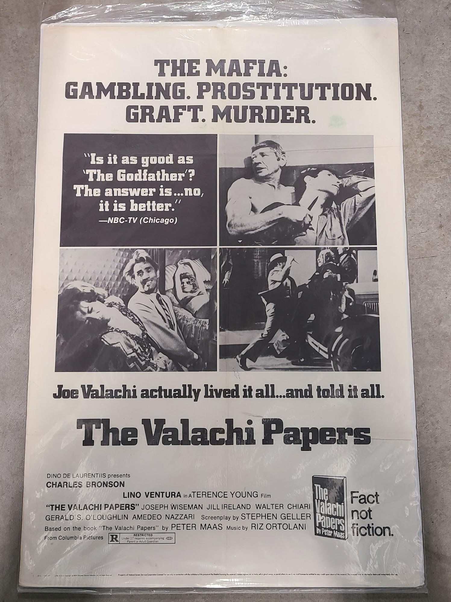 The Valachi Papers 1972 1 Sheets/US